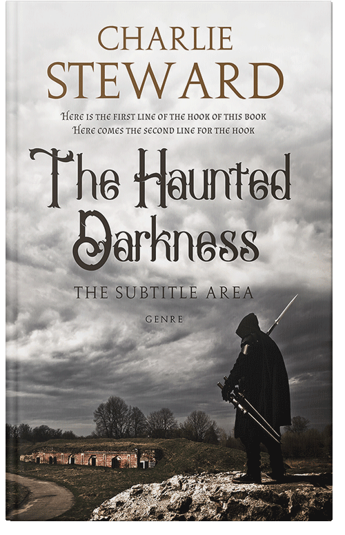 Front view of Timberwolf #21386 - Premade Fantasy Book Cover