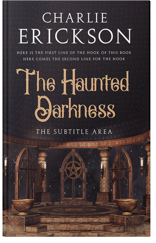 Front view of Thunder #21390 - Premade Fantasy Book Cover