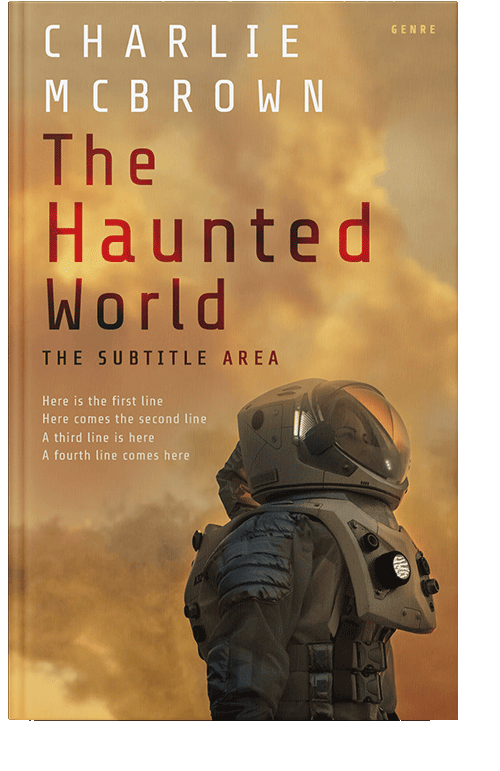 Front view of Twine #21430 - Premade Science Fiction Book Cover