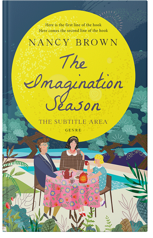 Front view of Premade Literary Fiction Book Cover - Pickled Bluewood