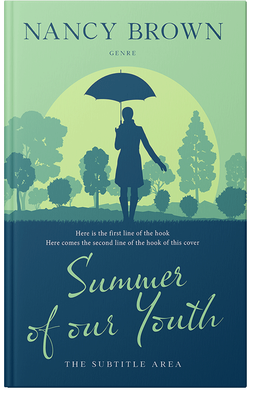 Front view of Chathams Blue #21504 - Premade Literary Fiction Book Cover