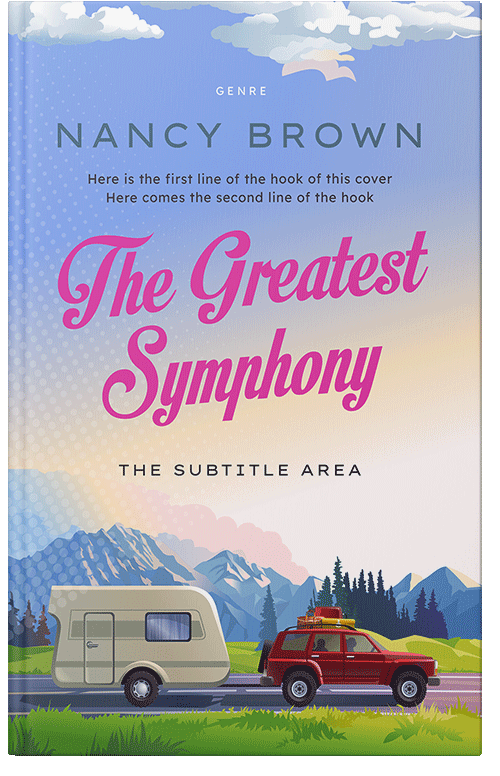 Front view of Blue Haze #21515 - Premade Travel Book Cover