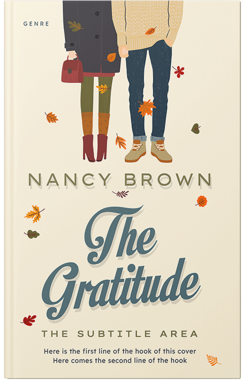 Front view of Premade Romance Book Cover - Linen