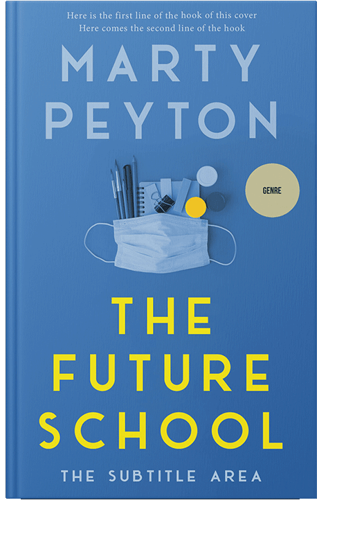 Front view of Steel Blue #21528 - Premade Health & Mind & Body Book Cover