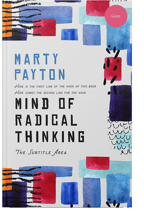 Front view of Chambray #21564 - Premade Abstract Book Cover | BookCoverZone