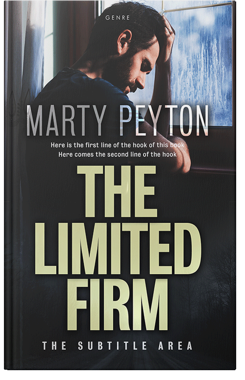 Front view of Foggy Gray #21603 - Premade Literary Fiction Book Cover