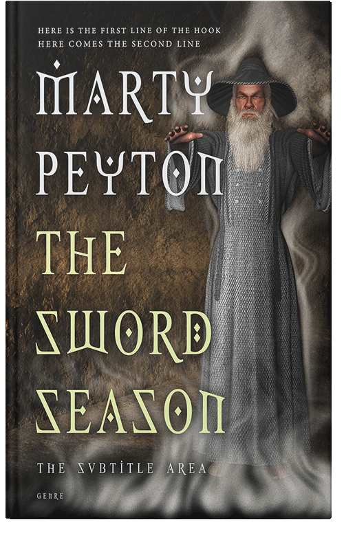 Front view of Taupe #21631 - Premade Fantasy Book Cover