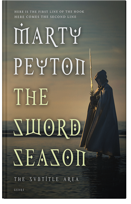 Front view of Lunar Green #21632 - Premade Fantasy Book Cover