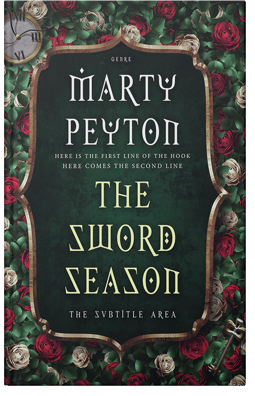 Front view of Premade Fantasy Book Cover - Heavy Metal