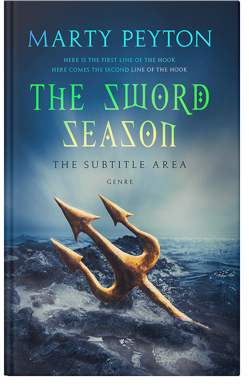 Front view of Premade Science Fiction Book Cover - San Juan