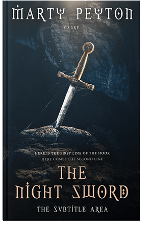 Pre Made Book Cover Ebony