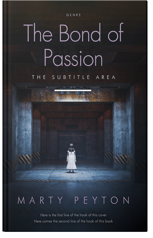 Front view of Premade Horror Book Cover - Shark