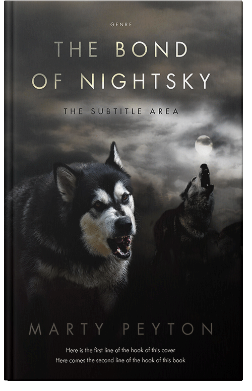 Front view of Cod Gray #21696 - Premade Horror Book Cover