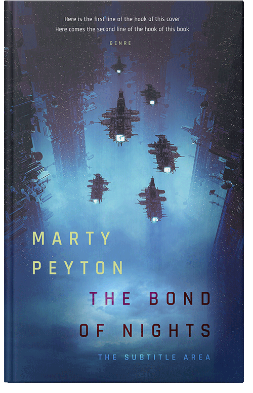 Front view of East Bay #21704 - Premade Science Fiction Book Cover