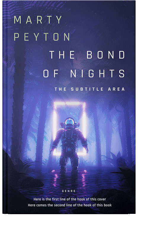 Front view of Astronaut #21709 - Premade Science Fiction Book Cover