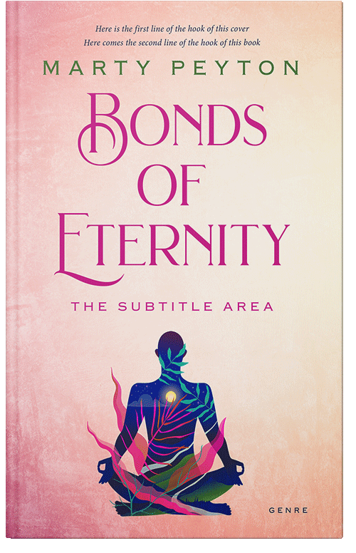 Front view of Premade Religion & Spirituality Book Cover - Champagne