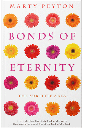 Pre Made Book Cover Peach Yellow