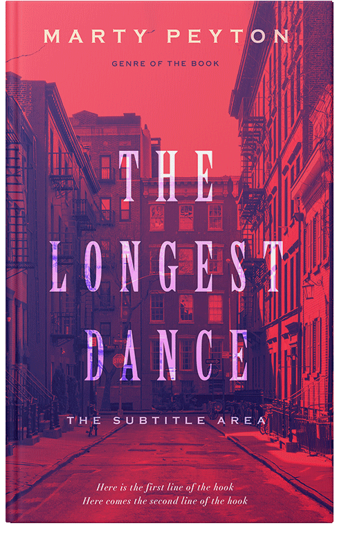 Front view of Brick Red #21753 - Premade Literary Fiction Book Cover