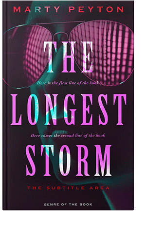 Pre Made Book Cover Orchid