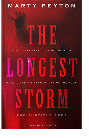 Pre Made Book Cover Rustic Red