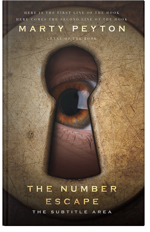 Front view of Premade Mystery & Thriller & Suspense Book Cover - Tobacco Brown