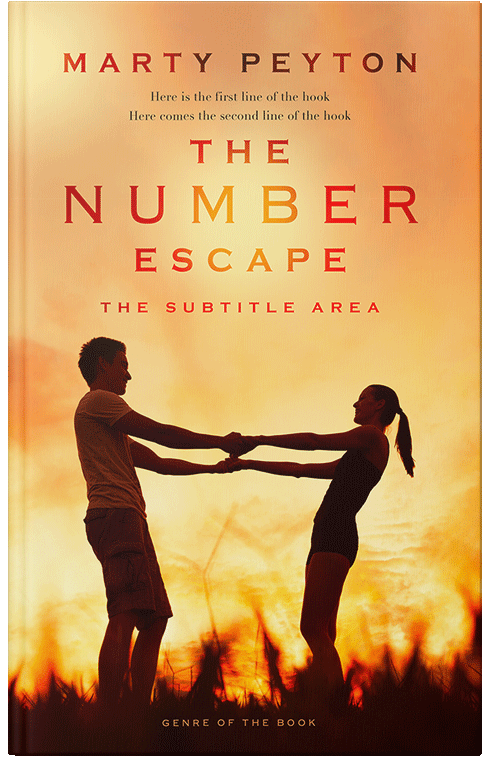 Front view of Premade Romance Book Cover - Goldenrod