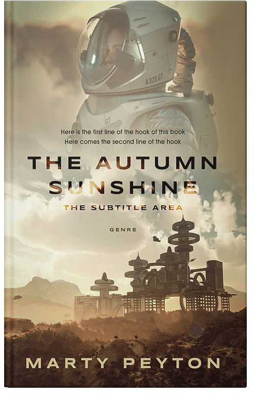 Front view of Hillary #21781 - Premade Science Fiction Book Cover