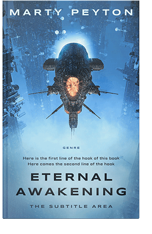 Pre Made Book Cover Steel Blue