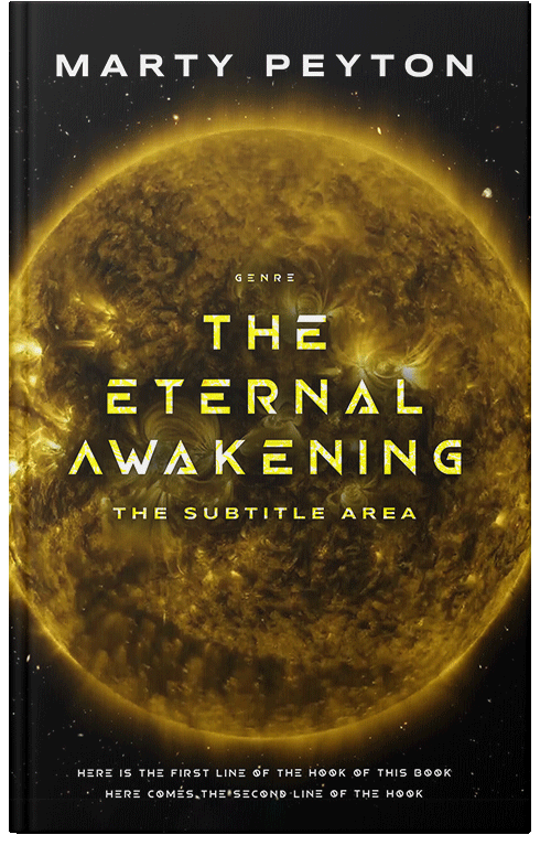 Front view of Dark Ebony #21790 - Premade Science Fiction Book Cover