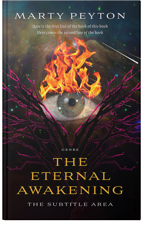 Front view of Japonica #21798 - Premade Surreal Book Cover