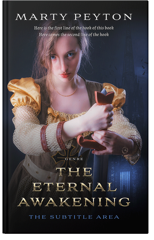 Front view of Quicksand #21799 - Premade Historical Book Cover