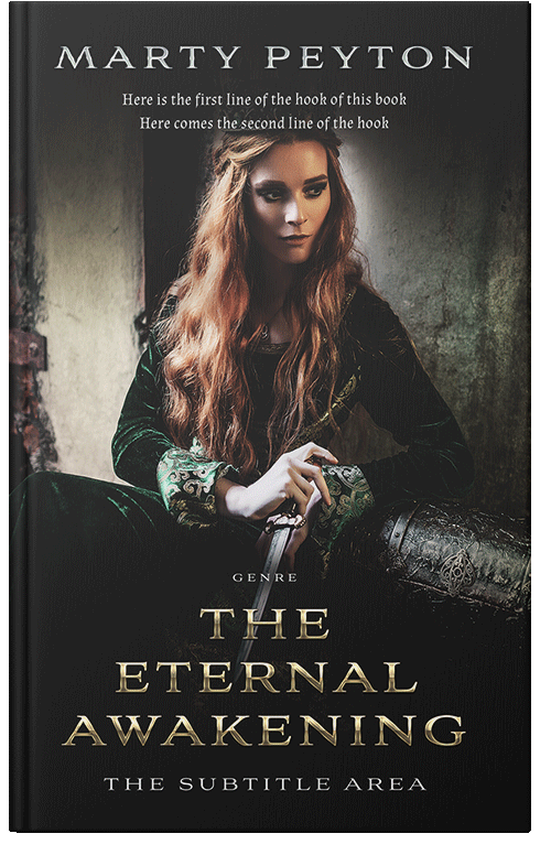 Front view of Cod Gray #21801 - Premade Fantasy Book Cover