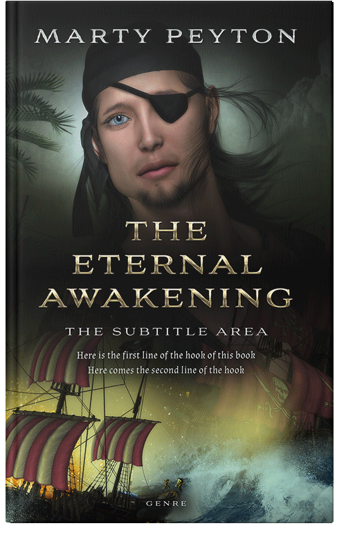 Front view of Hillary #21803 - Premade Historical Book Cover