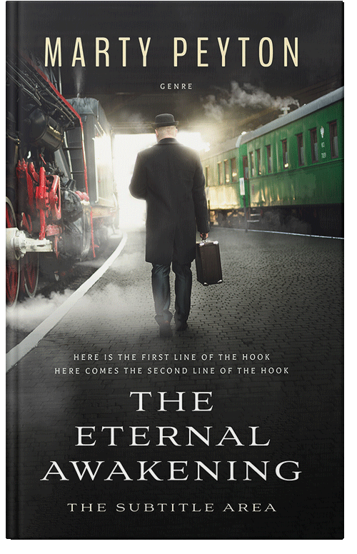 Front view of Premade Travel Book Cover - Heavy Metal