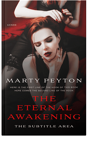 Pre Made Book Cover Puce