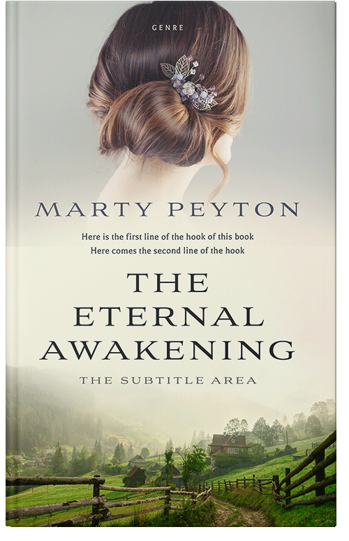 Front view of Premade Romance Book Cover - Satin Linen