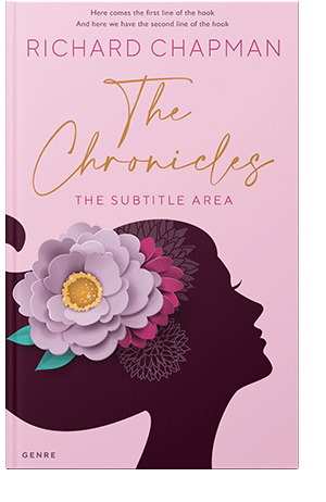 Pre Made Book Cover Maroon Oak