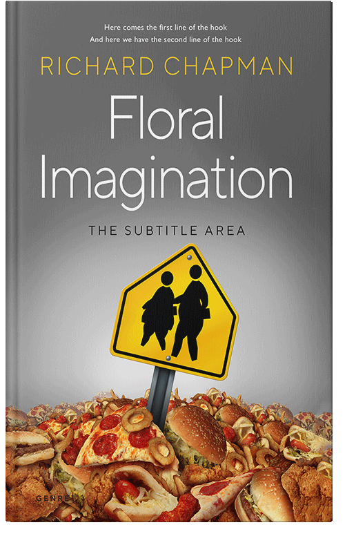 Front view of Premade Health & Mind & Body Book Cover - Sandstone