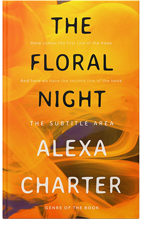 Pre Made Book Cover Tangerine