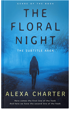 Pre Made Book Cover Curious Blue