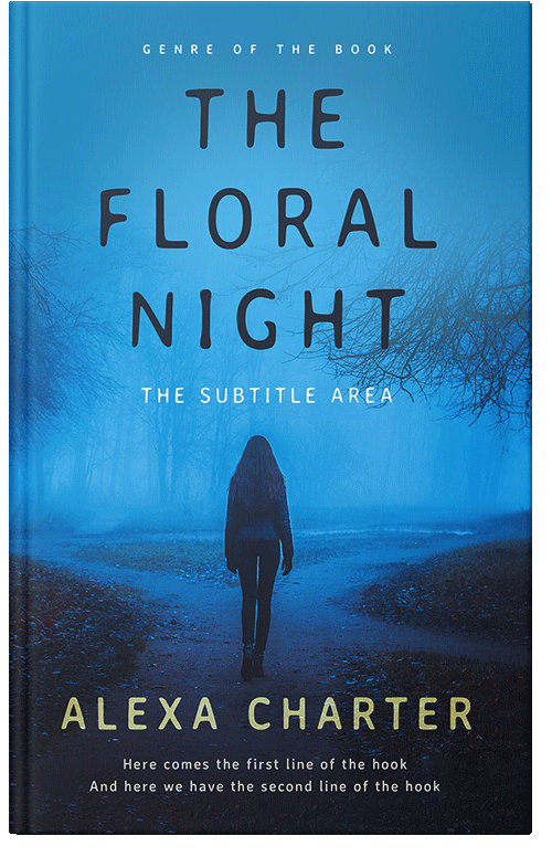 Front view of Curious Blue #21871 - Premade Mystery & Thriller & Suspense Book Cover