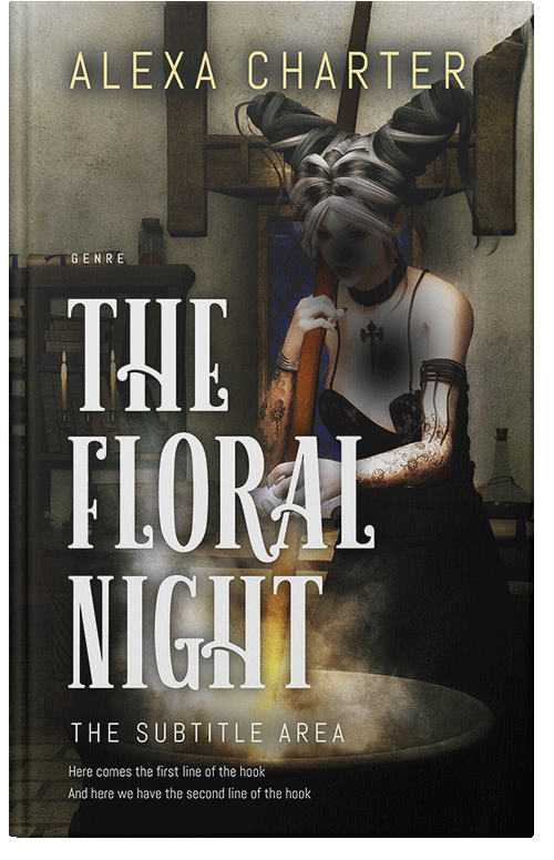 Front view of Premade Fantasy Book Cover - Zeus