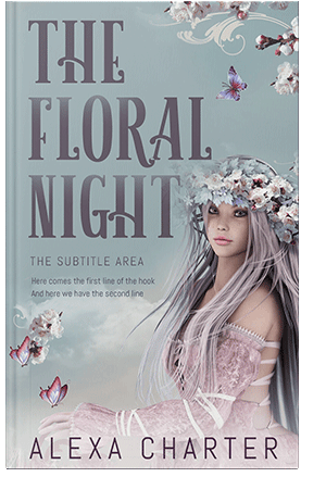 Pre Made Book Cover Gray Chateau