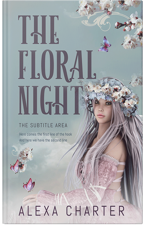 Front view of Premade Fantasy Book Cover - Gray Chateau