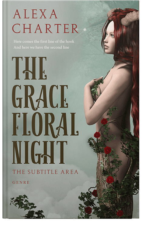 Front view of Pewter #21891 - Premade Fantasy Book Cover