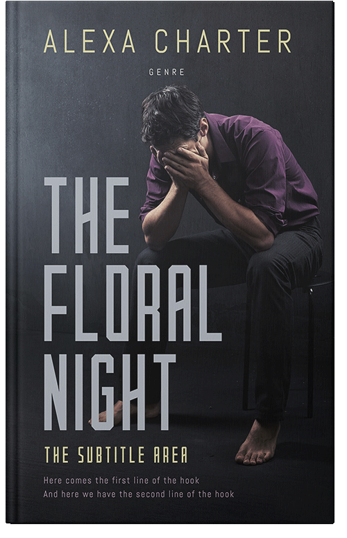 Front view of Premade Health & Mind & Body Book Cover - Shark