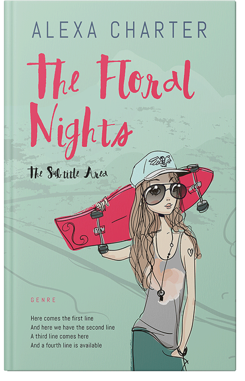 Front view of Premade Teen & Young Adult Book Cover - Surf