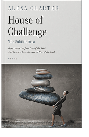 Pre Made Book Cover Quill Gray