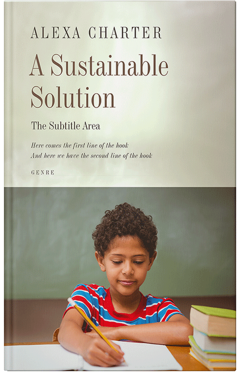 Front view of Moon Mist #21913 - Premade Education Book Cover