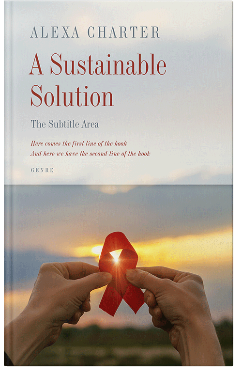 Front view of Swirl #21917 - Premade Health & Mind & Body Book Cover